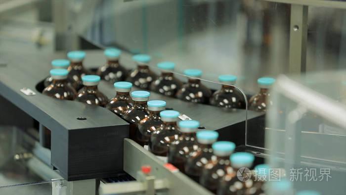 制药业本厂生产的生产线带瓶机液体药品生产